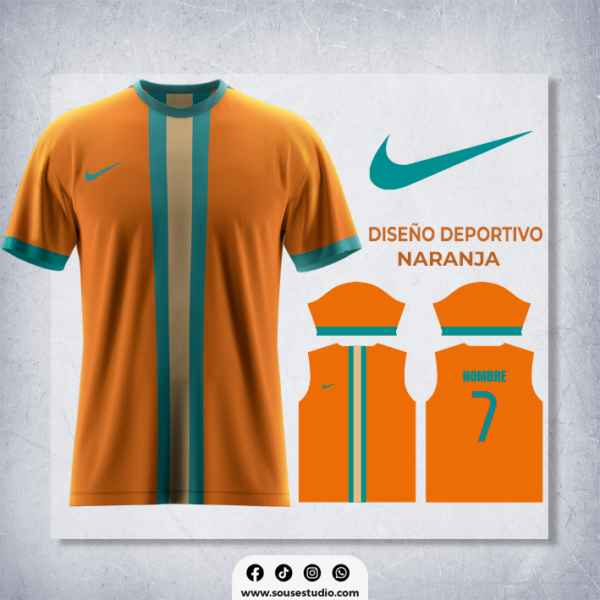 Diseño Deportivo Naranja