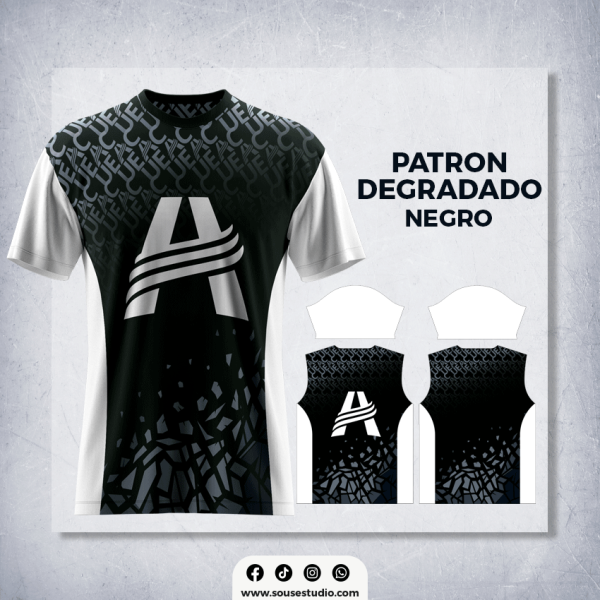Patron Degradado Negro