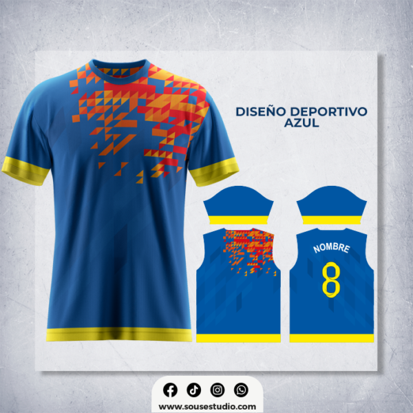 Diseño Deportivo Azul