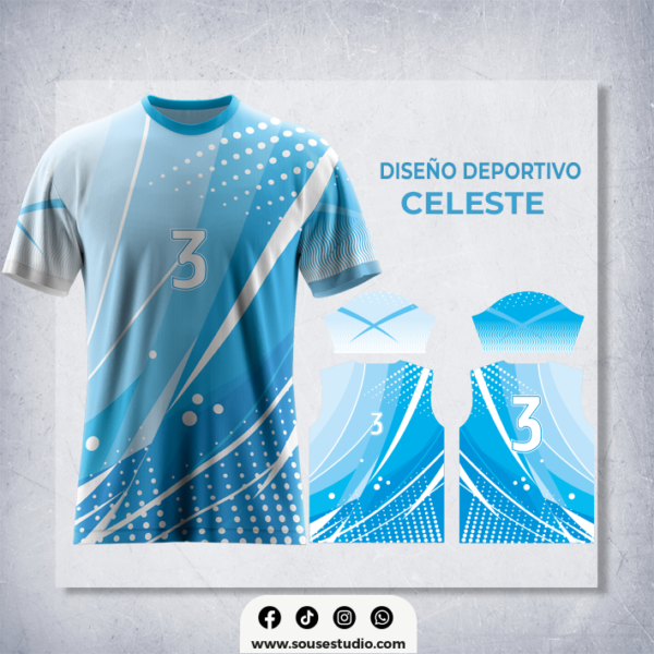 Diseño Deportivo Celeste