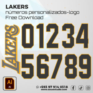 Lakers Números Personalizados (free download)